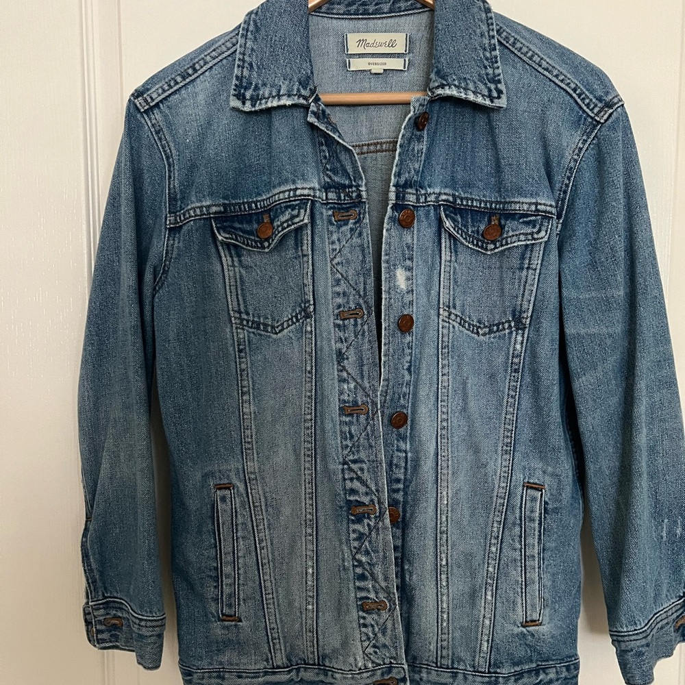 Madewell Oversized Distressed Denim Jacket